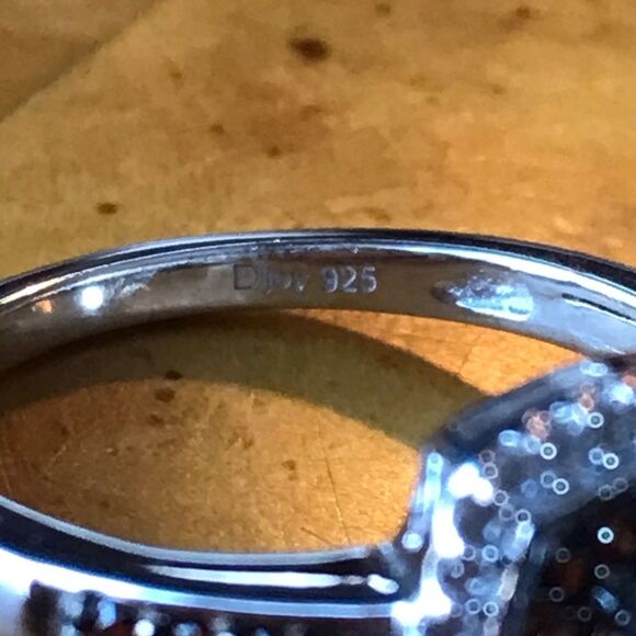 Natural Grandidierite Sterling Silver Ring Size 8 - Picture 6 of 9